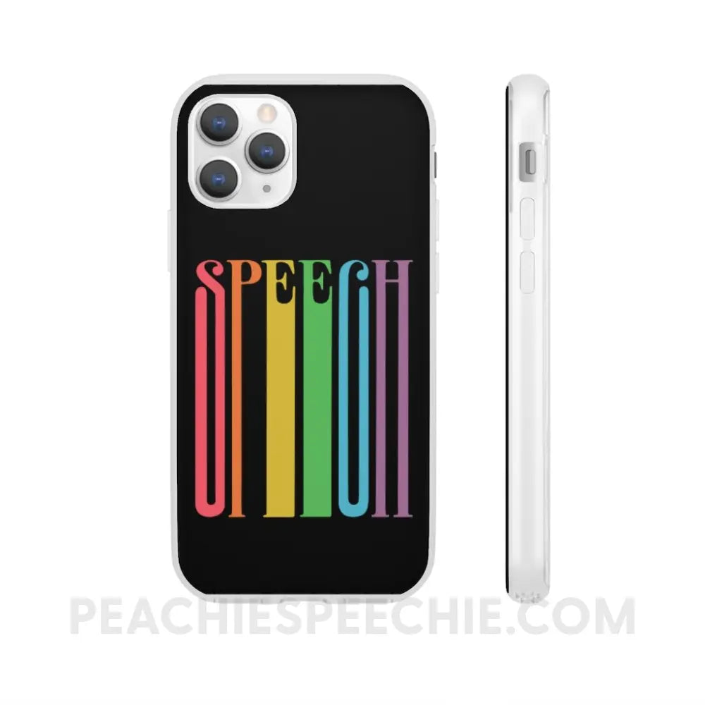 Fun Stretchy Rainbow Phone Case (iPhone & Samsung) - iPhone 11 Pro - peachiespeechie.com