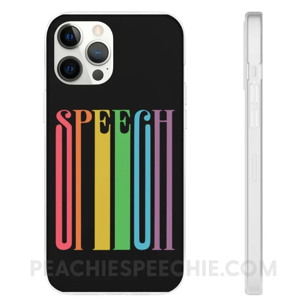 Fun Stretchy Rainbow Phone Case (iPhone & Samsung) - iPhone 12 Pro Max - peachiespeechie.com