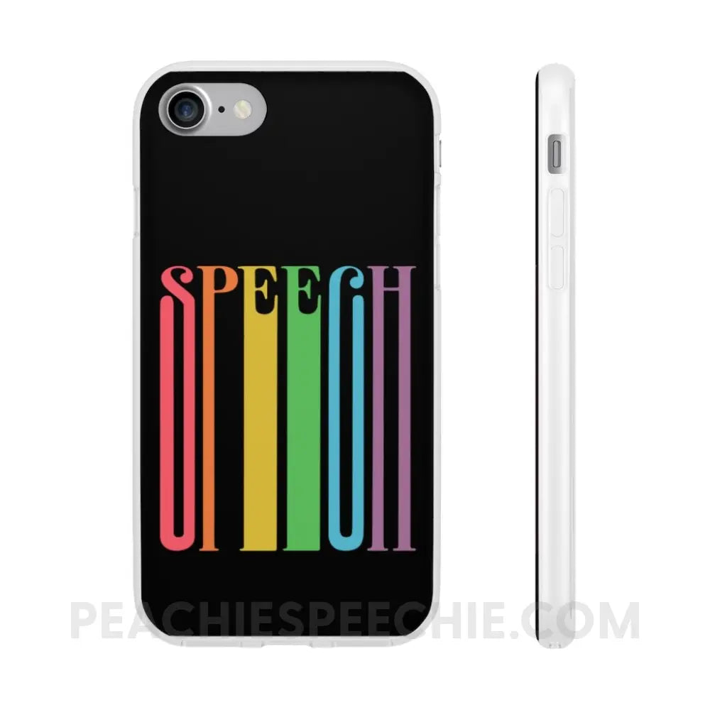 Fun Stretchy Rainbow Phone Case (iPhone & Samsung) - iPhone 7 - peachiespeechie.com