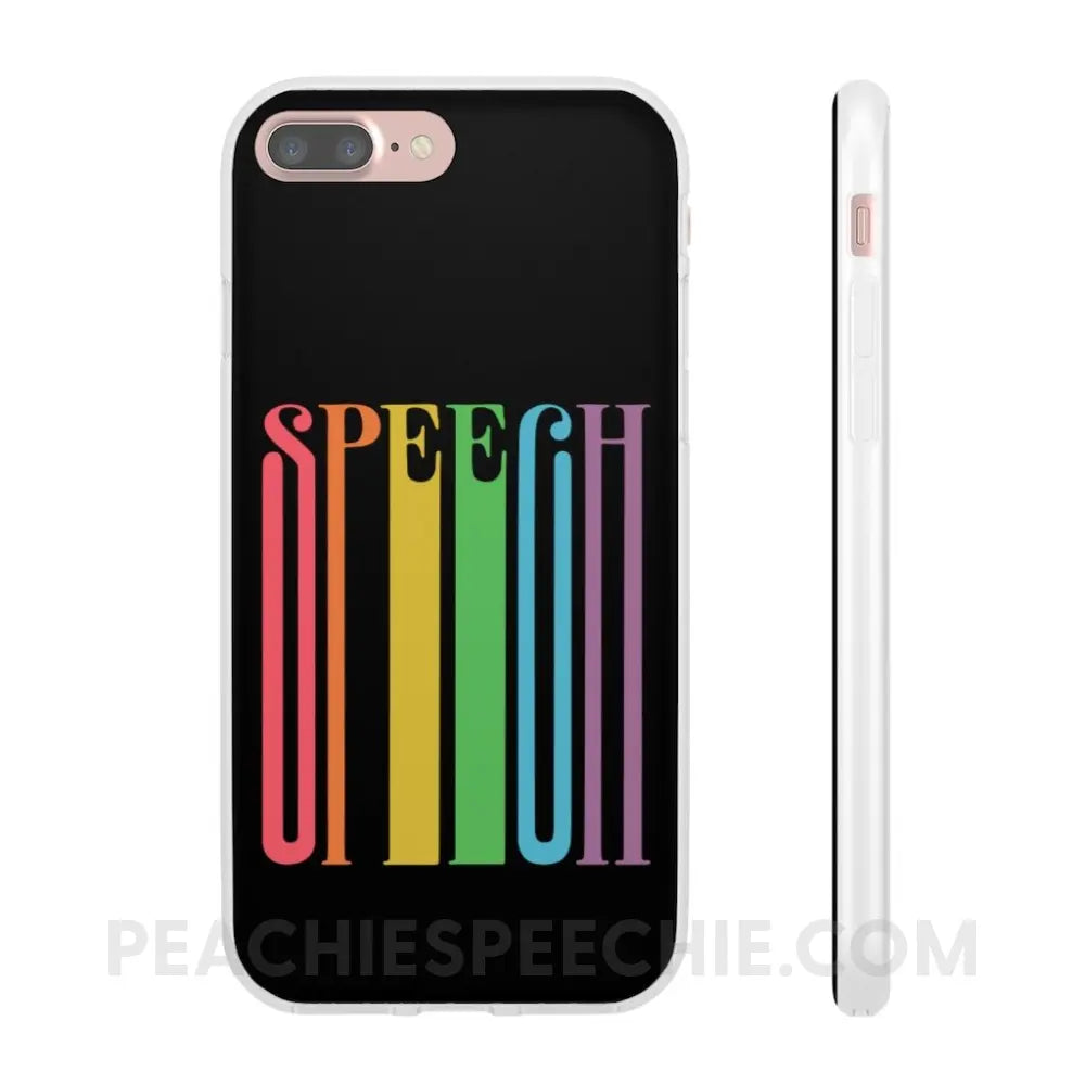 Fun Stretchy Rainbow Phone Case (iPhone & Samsung) - iPhone 7 Plus - peachiespeechie.com