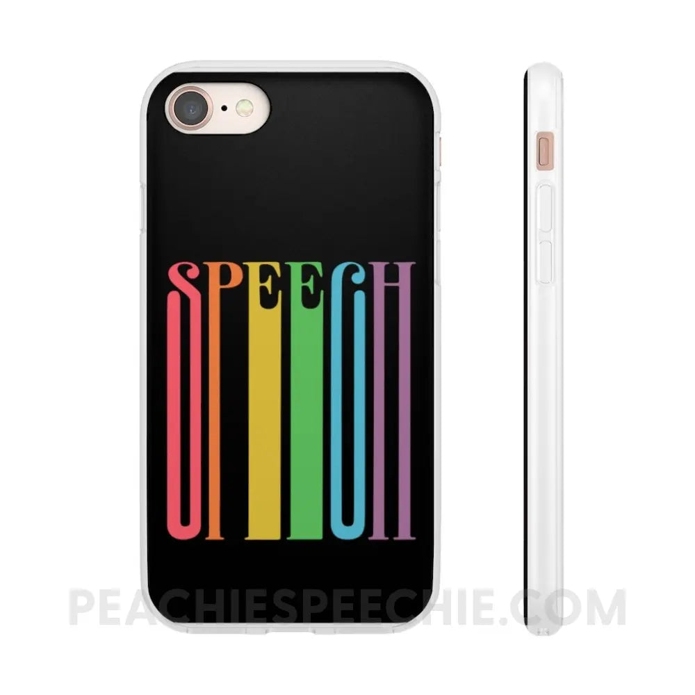 Fun Stretchy Rainbow Phone Case (iPhone & Samsung) - iPhone 8 - peachiespeechie.com