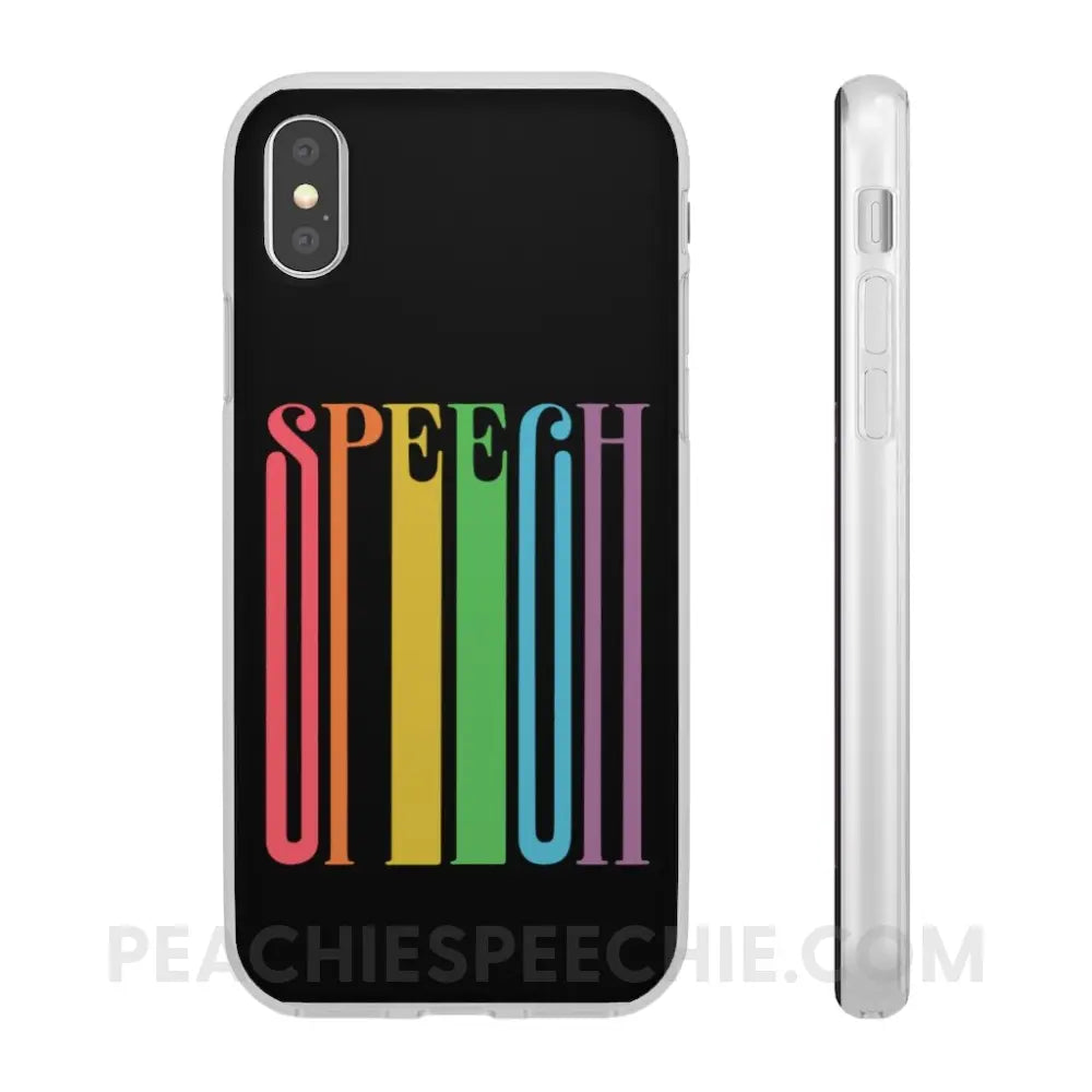 Fun Stretchy Rainbow Phone Case (iPhone & Samsung) - iPhone XS - peachiespeechie.com