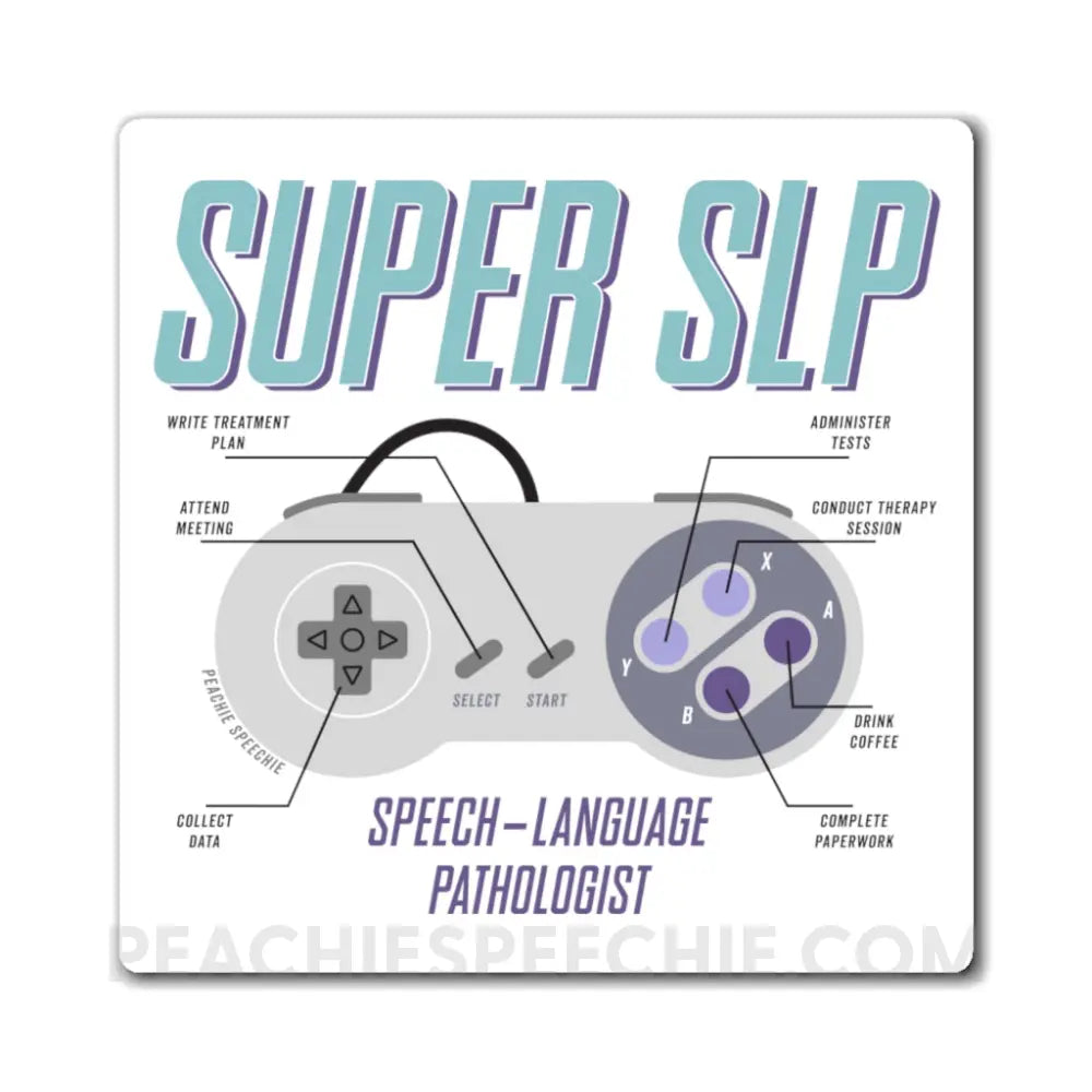 Super SLP Retro Controller Magnet - Paper products peachiespeechie.com