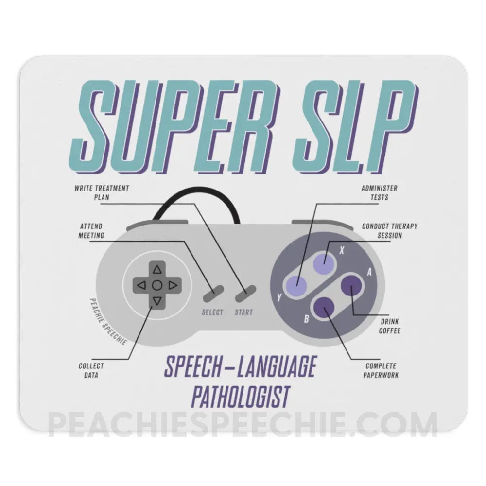 Super SLP Retro Controller Mouse Pad - Home Decor peachiespeechie.com