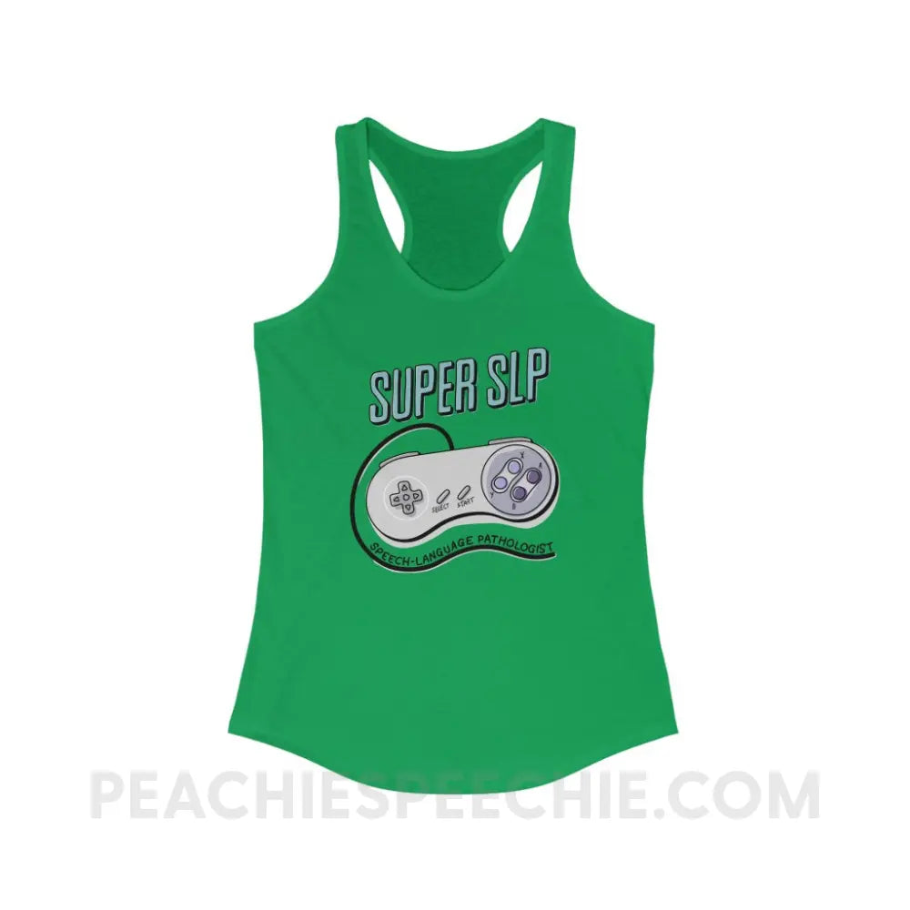 Super SLP Retro Controller Superfly Racerback - Solid Kelly Green / XS - Tank Top peachiespeechie.com