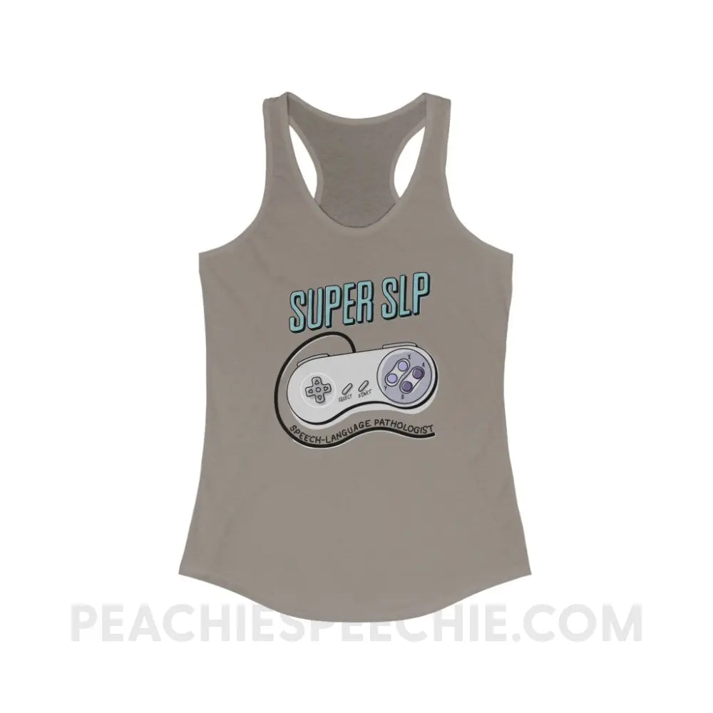 Super SLP Retro Controller Superfly Racerback - Solid Warm Gray / XS - Tank Top peachiespeechie.com