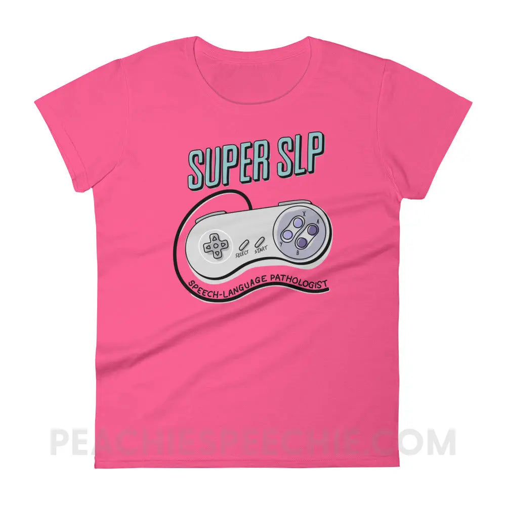 Super SLP Retro Controller Women’s Trendy Tee - peachiespeechie.com
