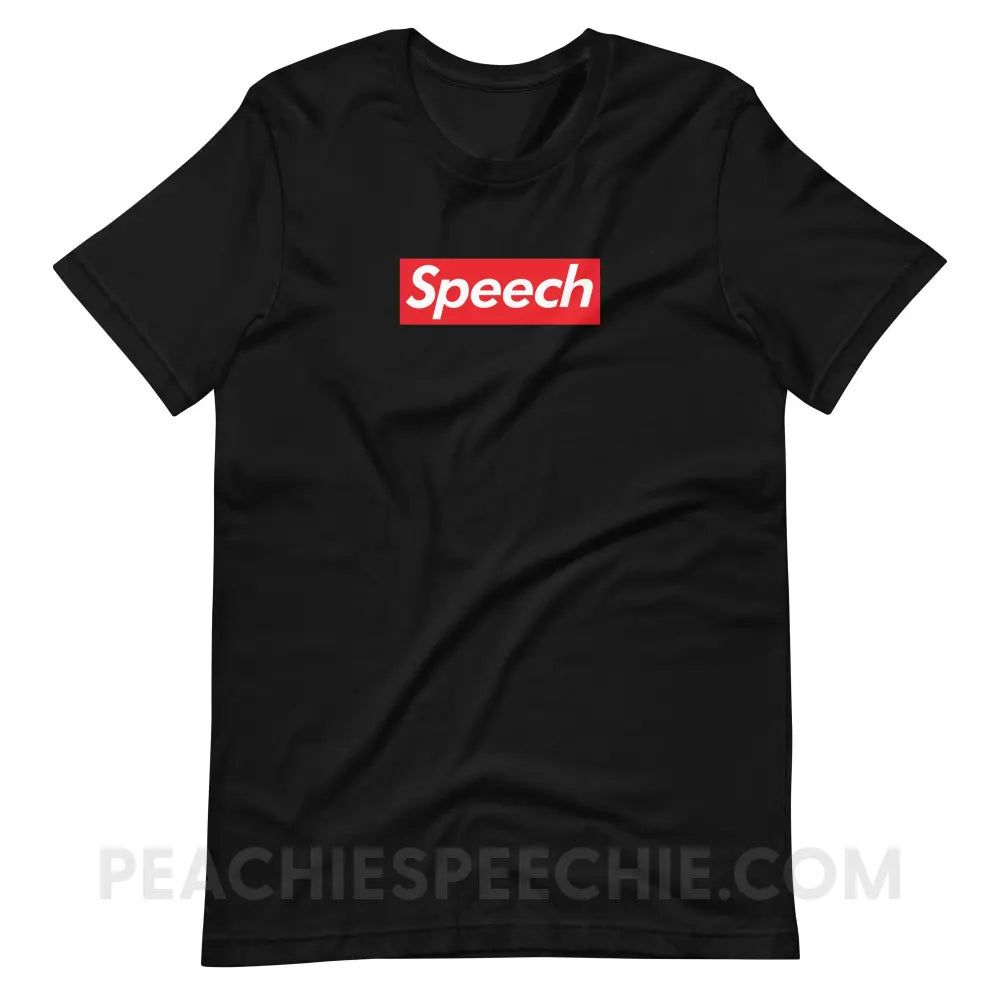 Supreme Speech Premium Soft Tee - Black / S - T-Shirt peachiespeechie.com