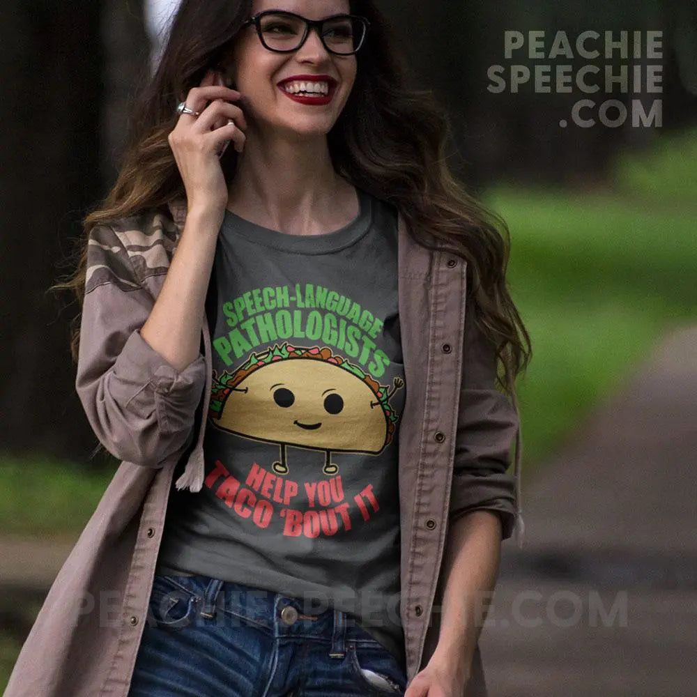 Taco ’Bout It Premium Soft Tee - T-Shirt peachiespeechie.com