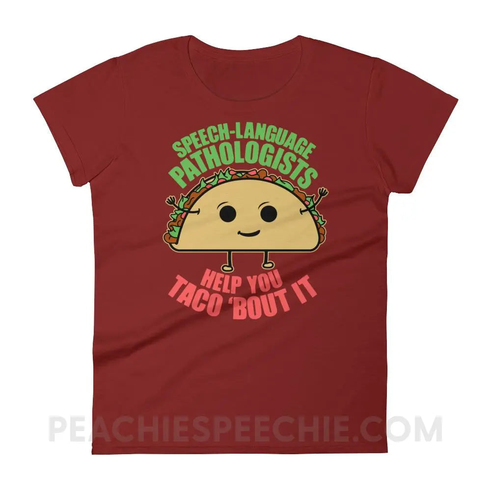 Taco ’Bout It Women’s Trendy Tee - T-Shirts & Tops peachiespeechie.com
