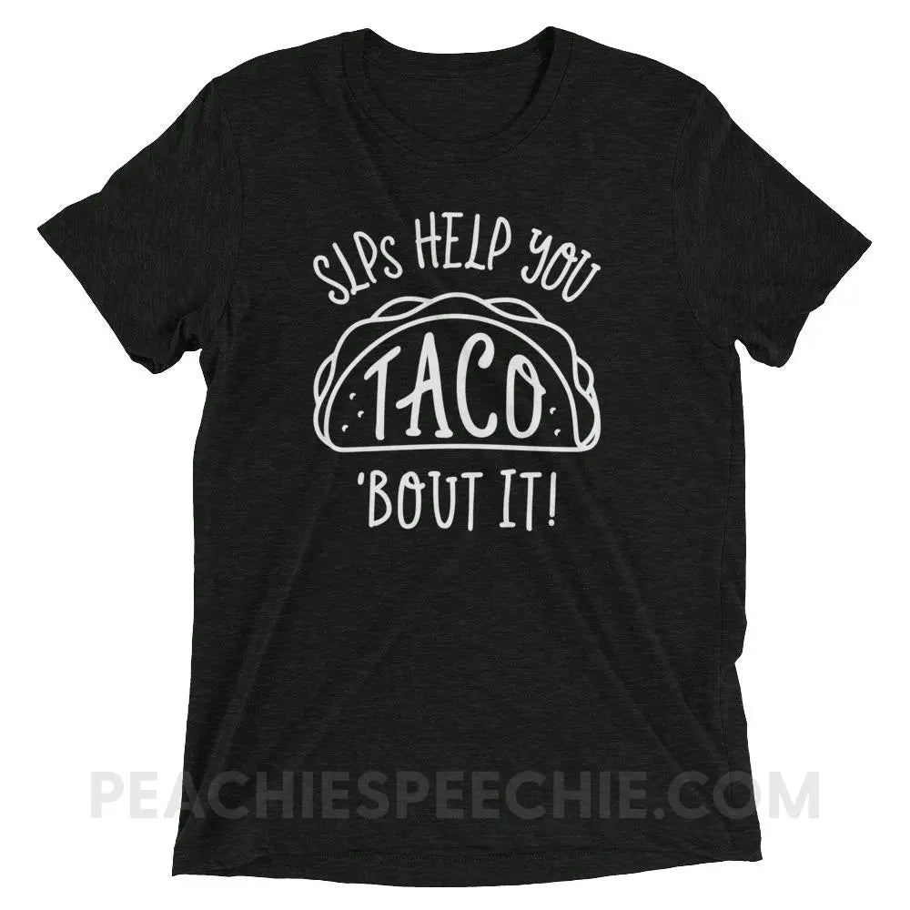 Taco’Bout It Tri-Blend Tee - Charcoal-Black Triblend / XS - T-Shirts & Tops peachiespeechie.com