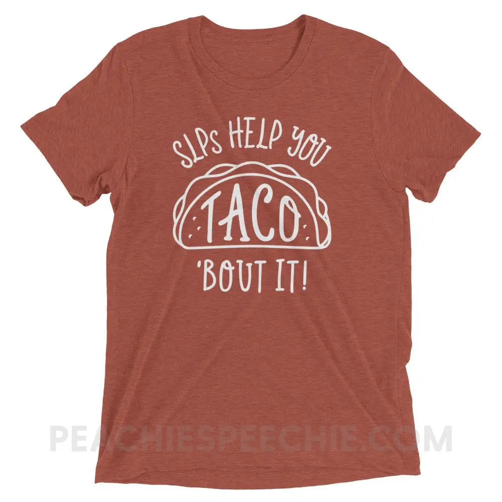 Taco’Bout It Tri-Blend Tee - Clay Triblend / XS - T-Shirts & Tops peachiespeechie.com