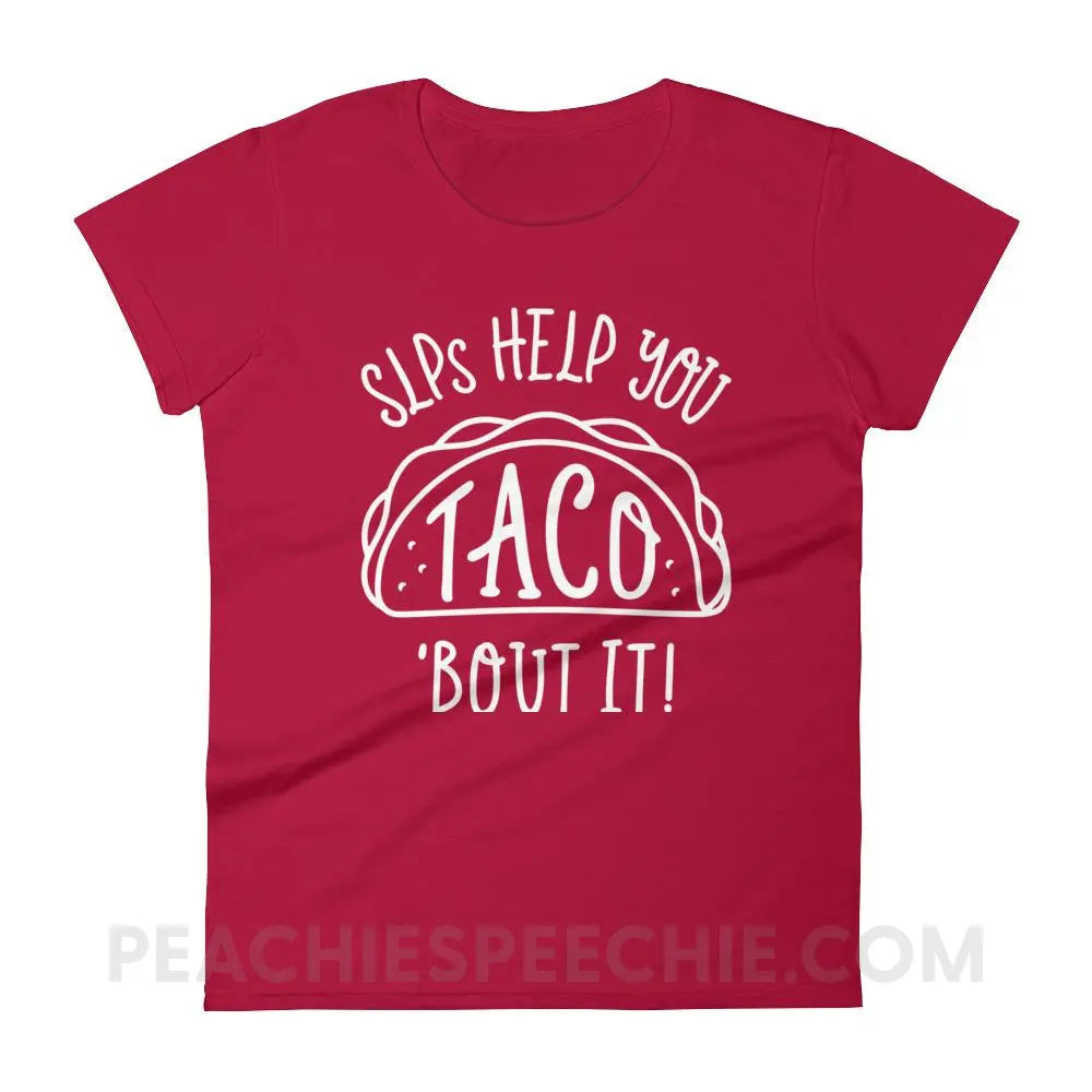 Taco’Bout It Women’s Trendy Tee - Red / S T-Shirts & Tops peachiespeechie.com
