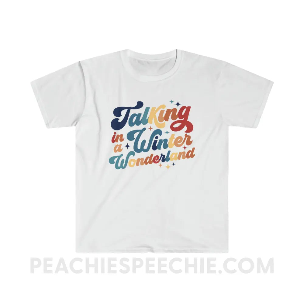 Talking In A Winter Wonderland Classic Tee - White / S - T-Shirt peachiespeechie.com