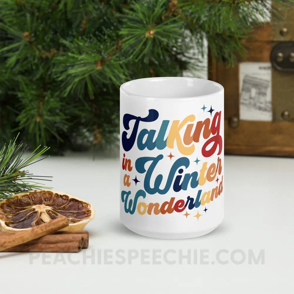 Talking In A Winter Wonderland Coffee Mug - 20 oz - peachiespeechie.com