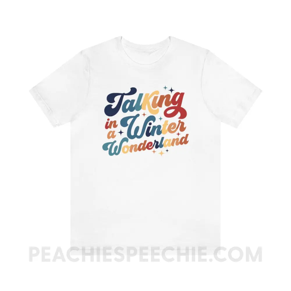Talking In A Winter Wonderland Premium Soft Tee - White / S - T-Shirt peachiespeechie.com