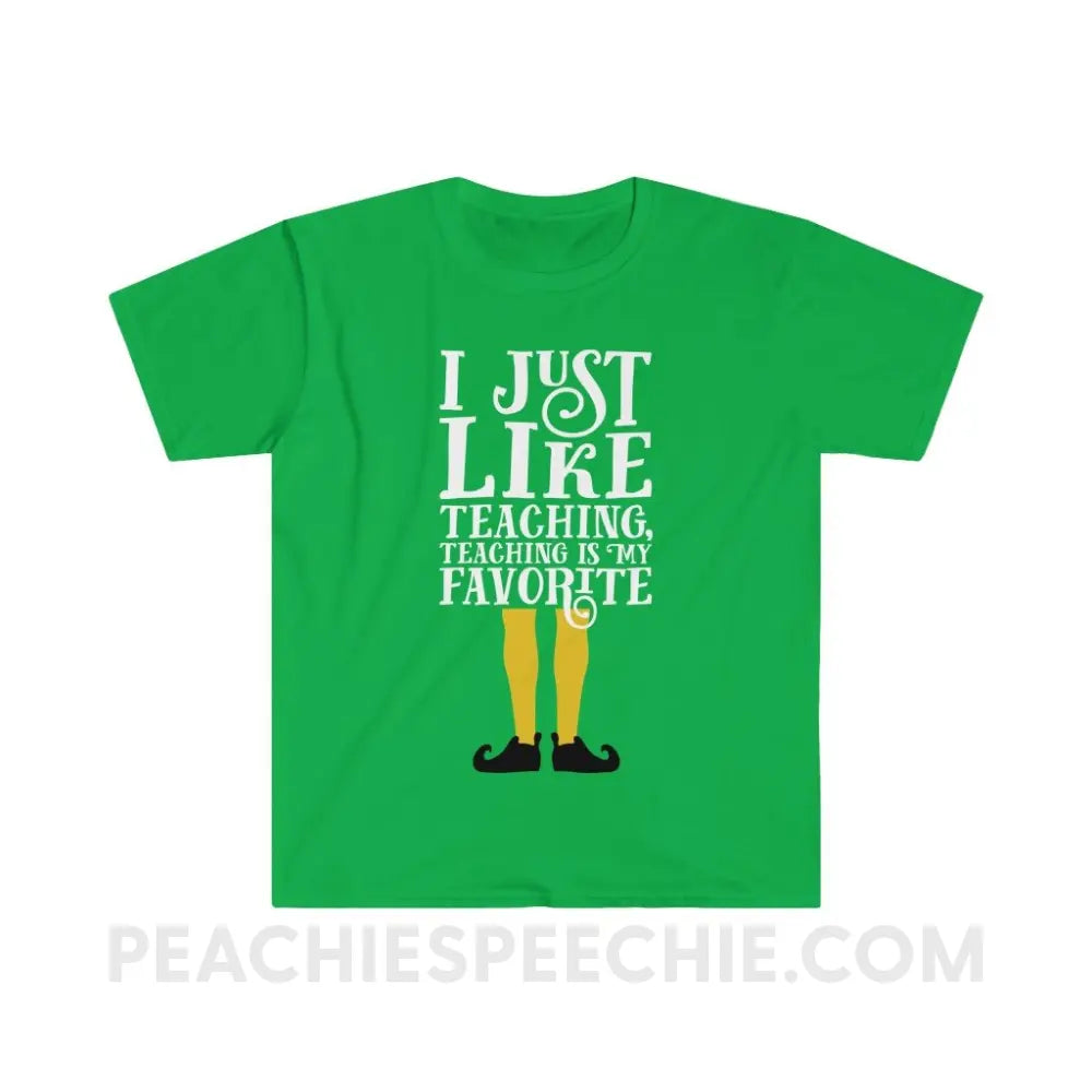 Teacher Elf Classic Tee - Irish Green / S - T-Shirt peachiespeechie.com