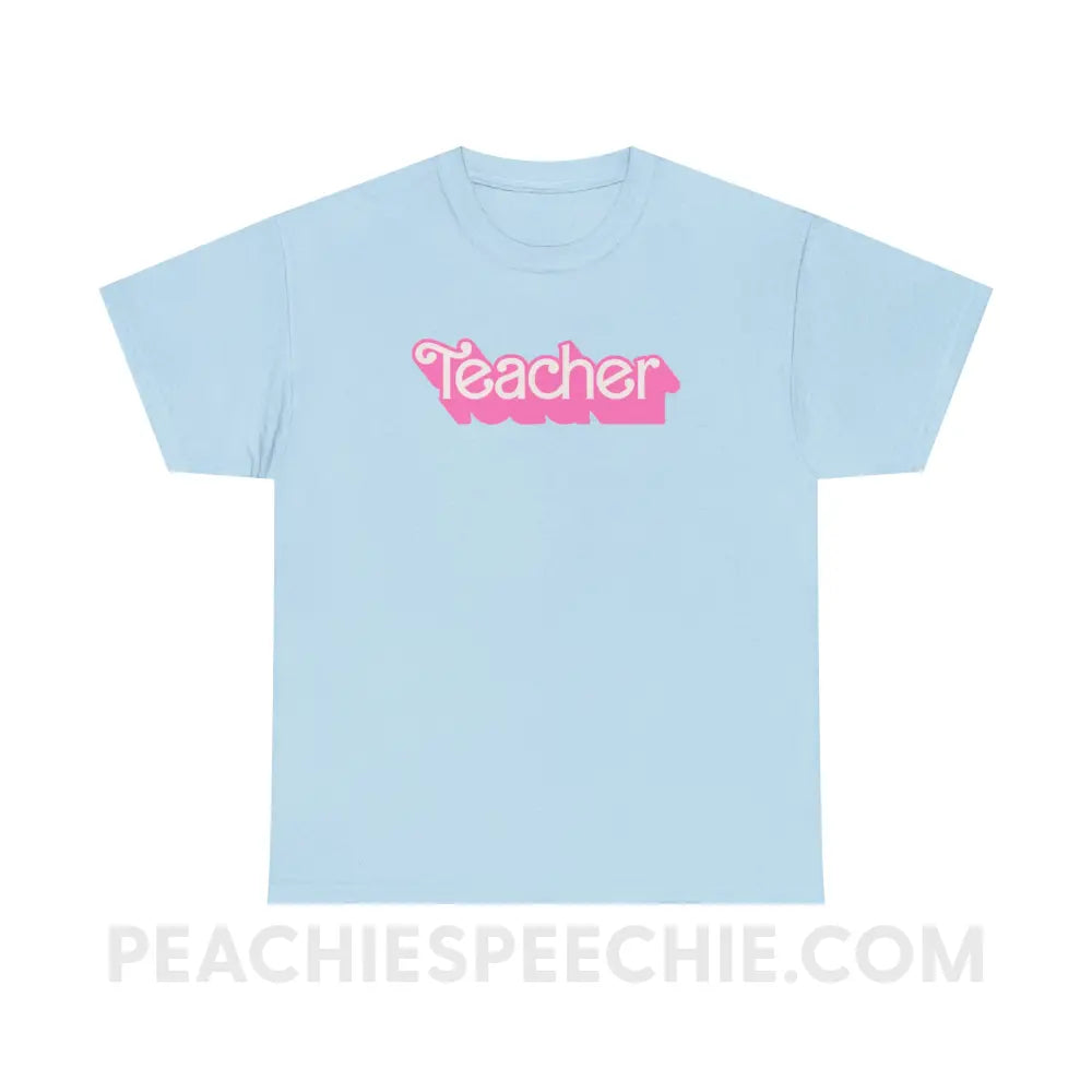 Teacher Doll Basic Tee - Light Blue / S - T-Shirt peachiespeechie.com