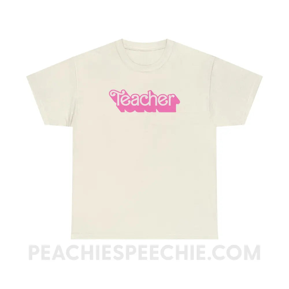 Teacher Doll Basic Tee - Natural / S - T-Shirt peachiespeechie.com