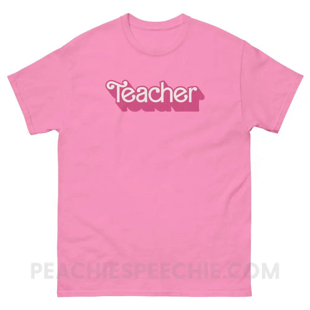 Teacher Doll Basic Tee - Azalea / S - T-Shirt peachiespeechie.com