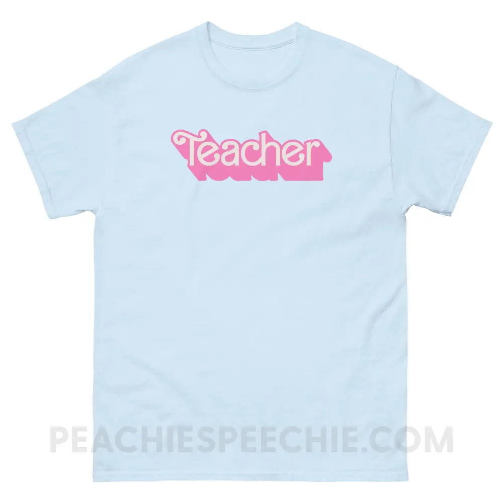 Teacher Doll Basic Tee - Light Blue / S - T-Shirt peachiespeechie.com