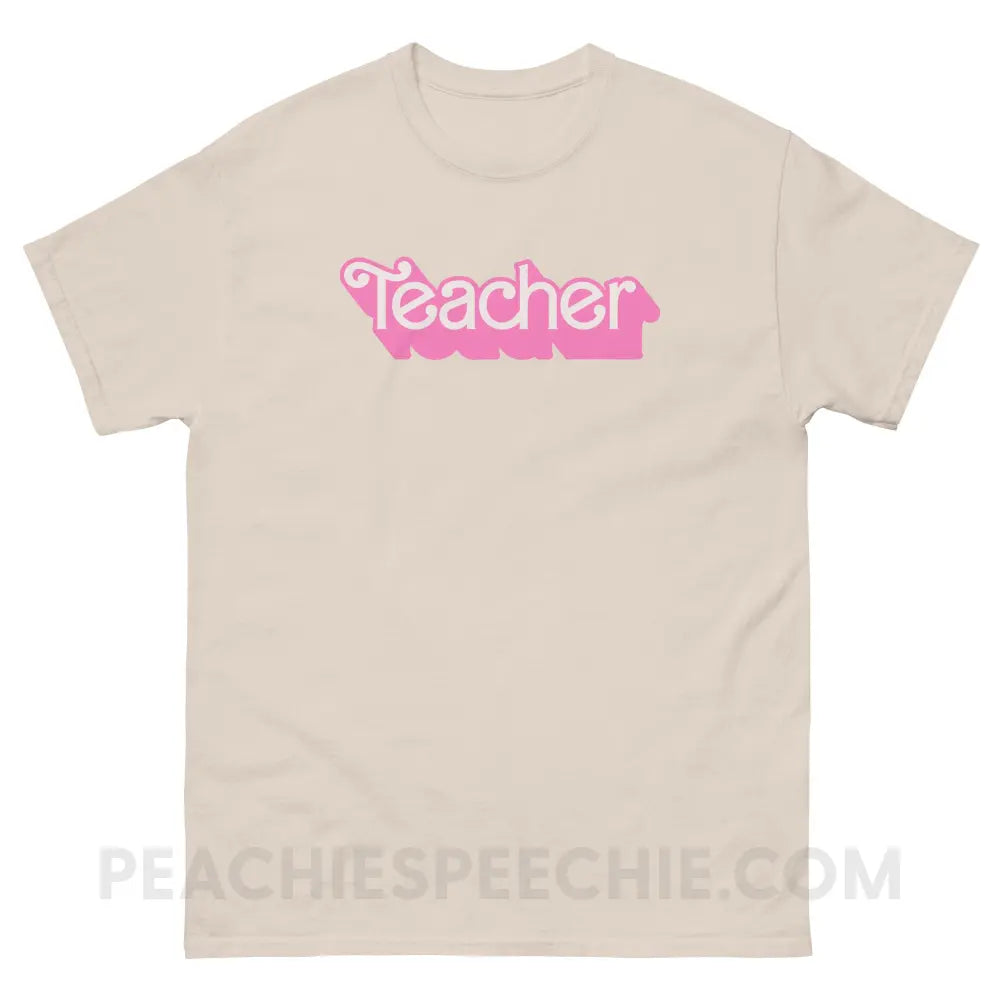 Teacher Doll Basic Tee - Natural / S - T-Shirt peachiespeechie.com