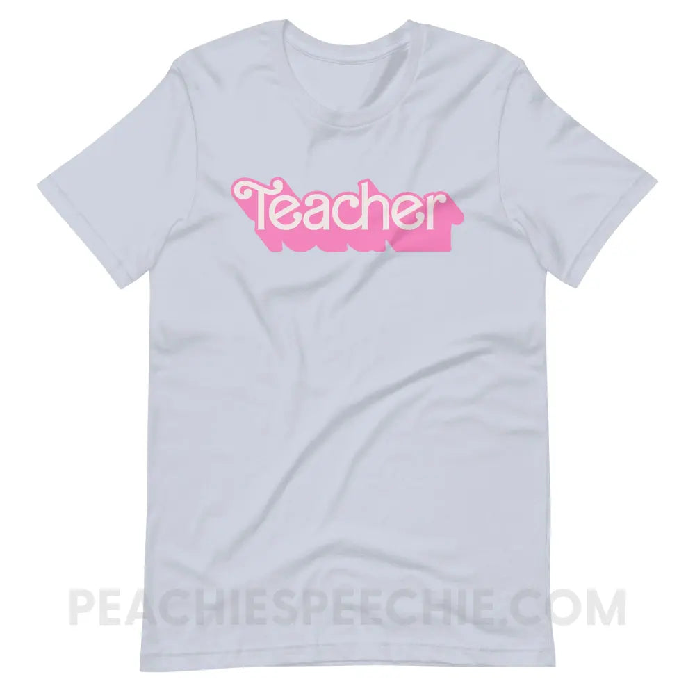 Teacher Doll Premium Soft Tee - Light Blue / S - peachiespeechie.com