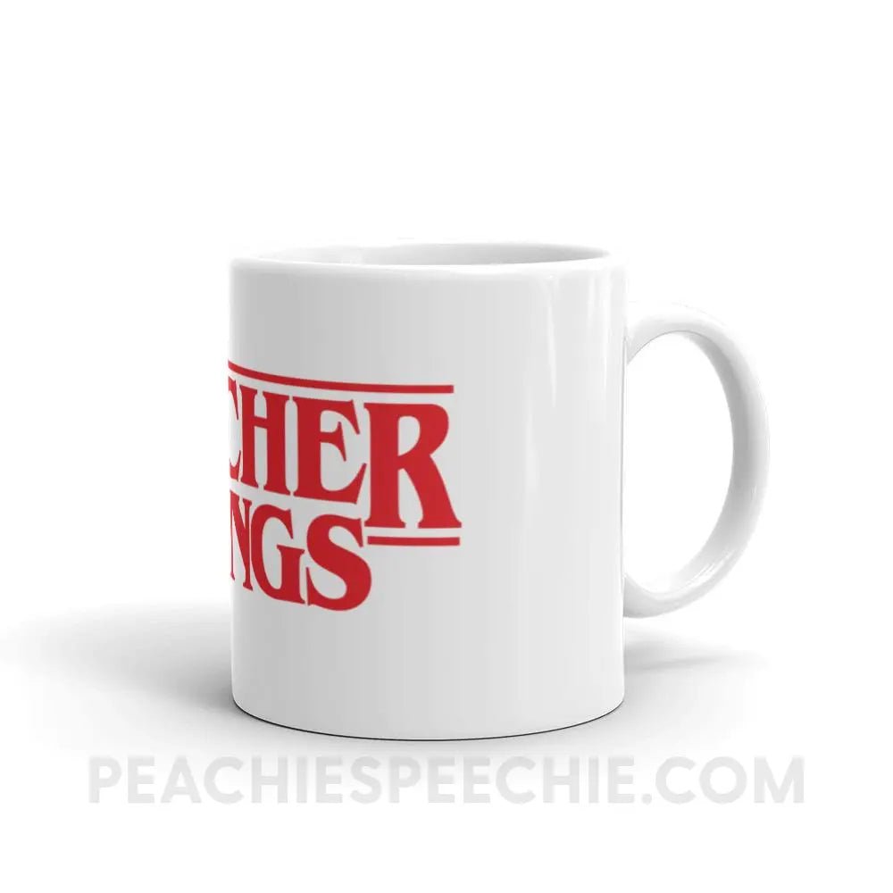 Teacher Things Coffee Mug - 11oz - Mugs peachiespeechie.com