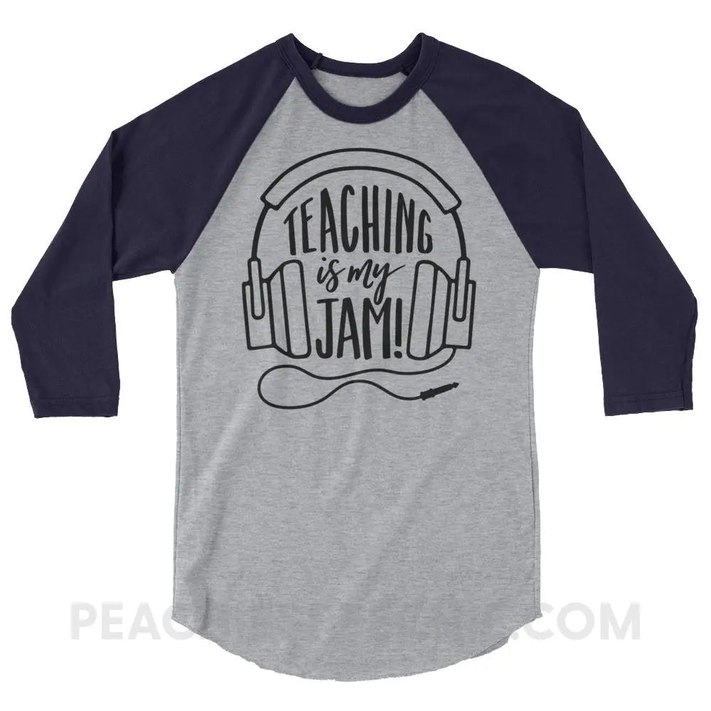 Teaching Is My Jam Baseball Tee - T-Shirts & Tops peachiespeechie.com