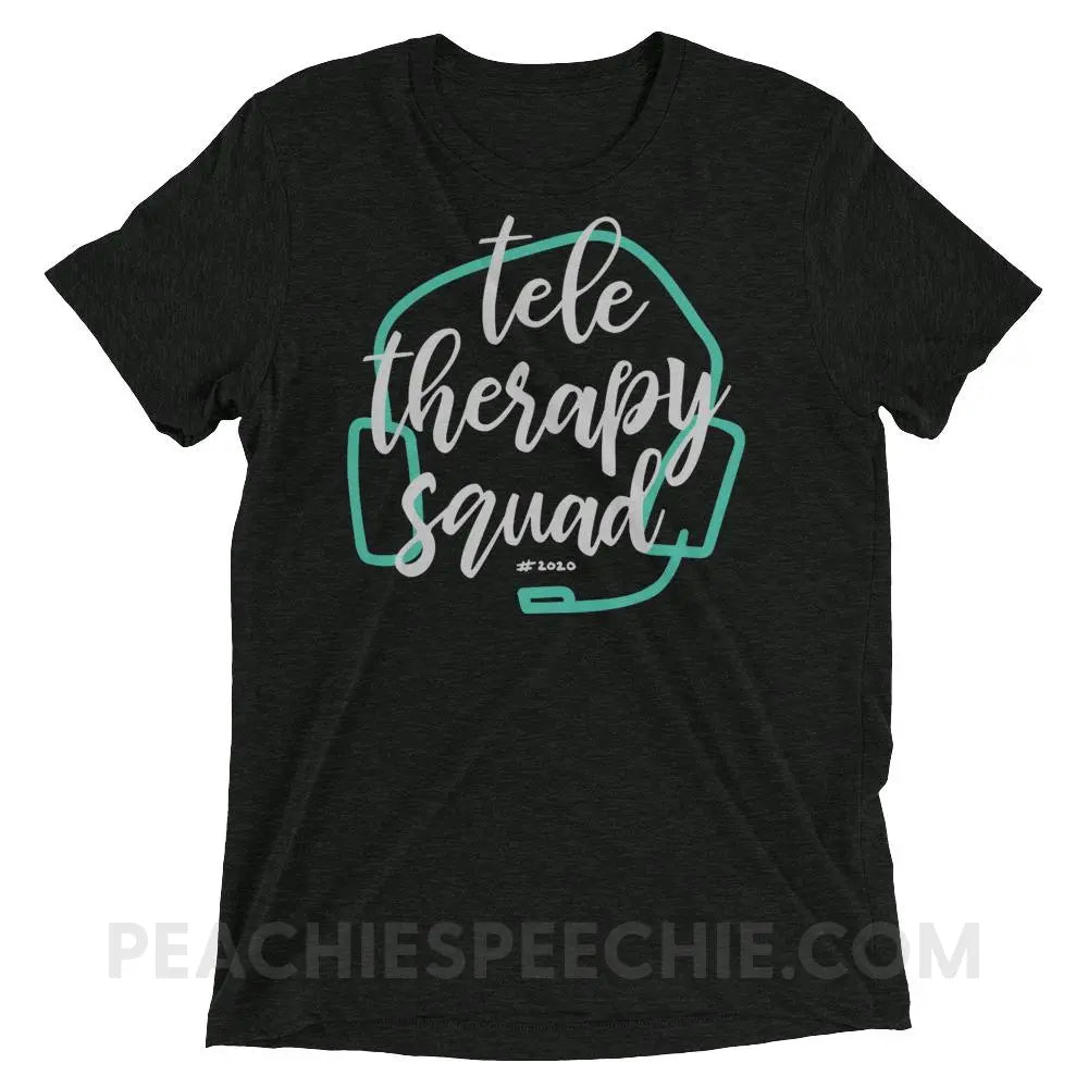 Teletherapy Squad Tri-Blend Tee - Charcoal-Black Triblend / XS - T-Shirts & Tops peachiespeechie.com