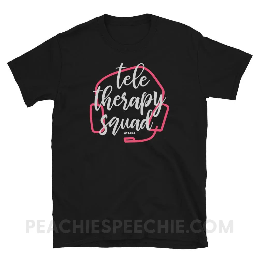 Teletherapy Squad Classic Tee - Black / S - T-Shirts & Tops peachiespeechie.com