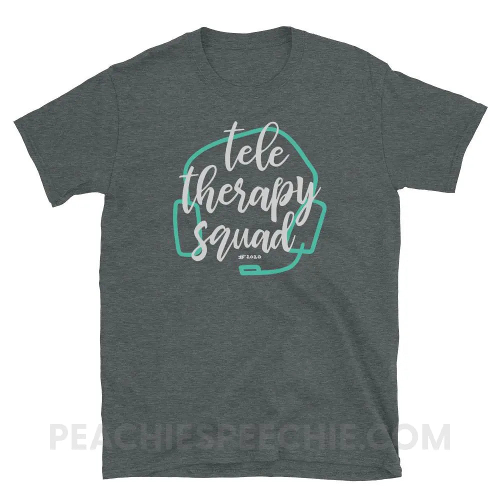 Teletherapy Squad Classic Tee - Dark Heather / S - T-Shirts & Tops peachiespeechie.com