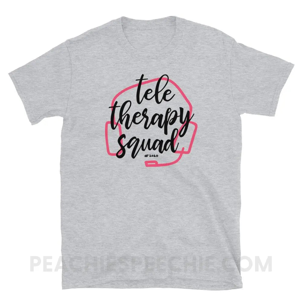 Teletherapy Squad Classic Tee - Sport Grey / S - T-Shirts & Tops peachiespeechie.com