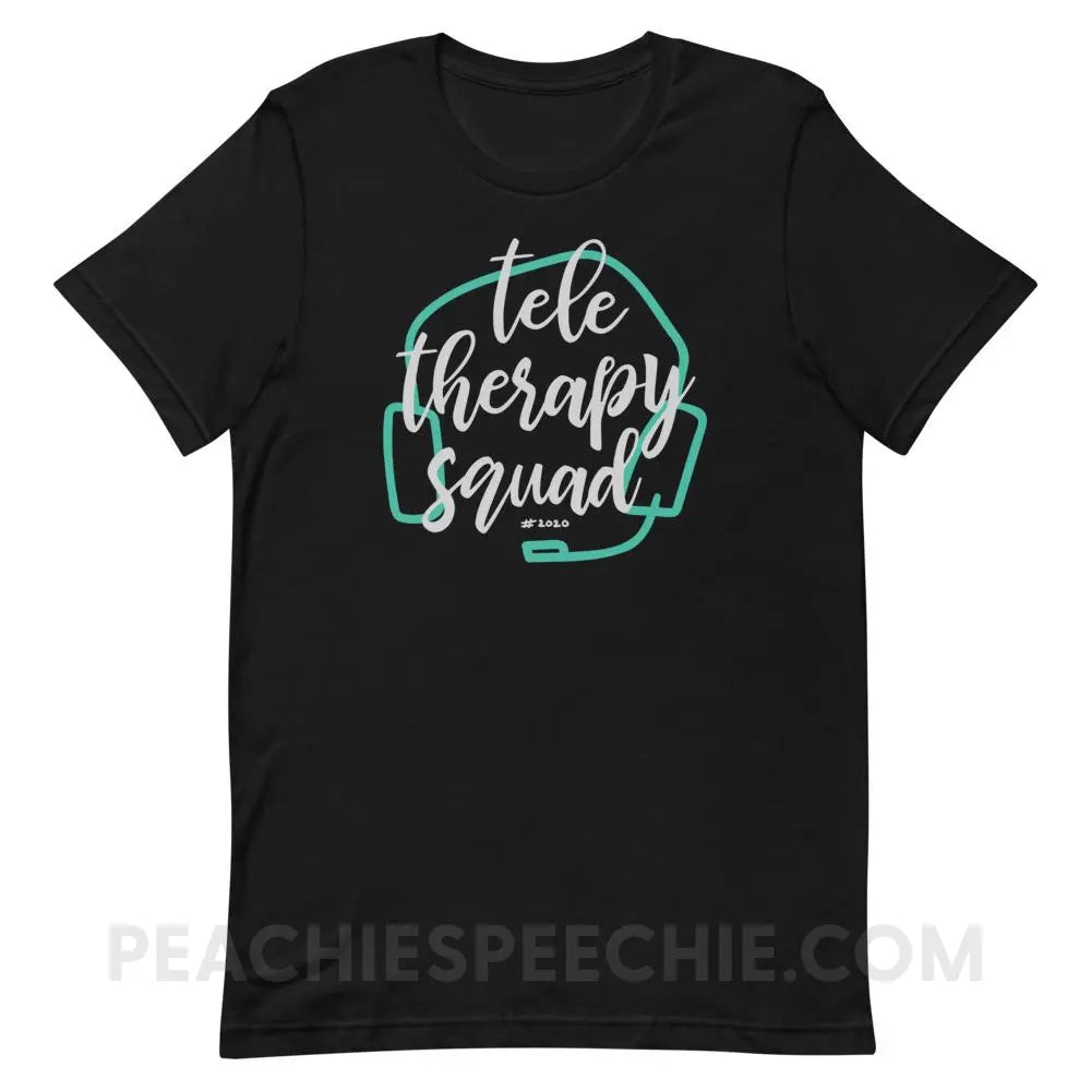 Teletherapy Squad Premium Soft Tee - Black / XS - T-Shirts & Tops peachiespeechie.com