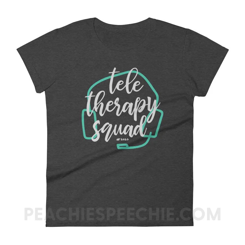 Teletherapy Squad Women’s Trendy Tee - Heather Dark Grey / S T-Shirts & Tops peachiespeechie.com