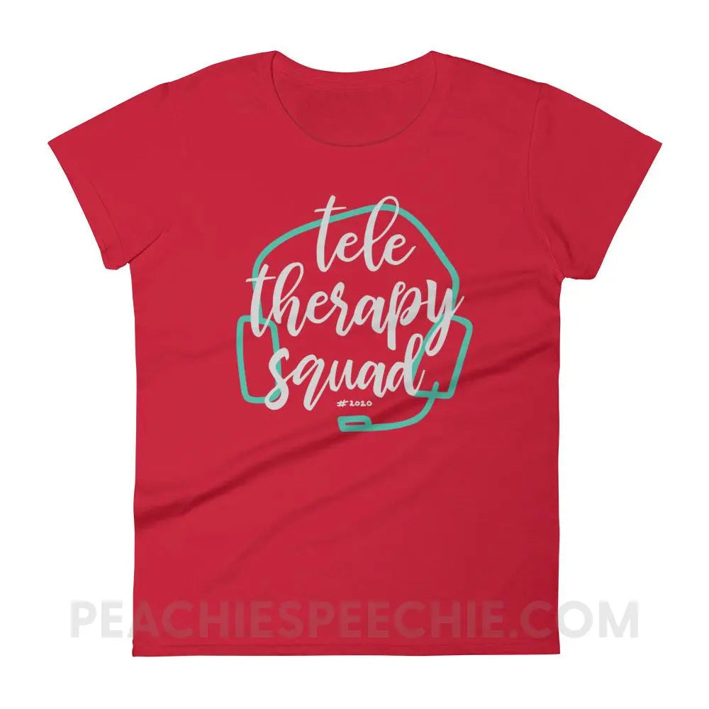 Teletherapy Squad Women’s Trendy Tee - Red / S T-Shirts & Tops peachiespeechie.com