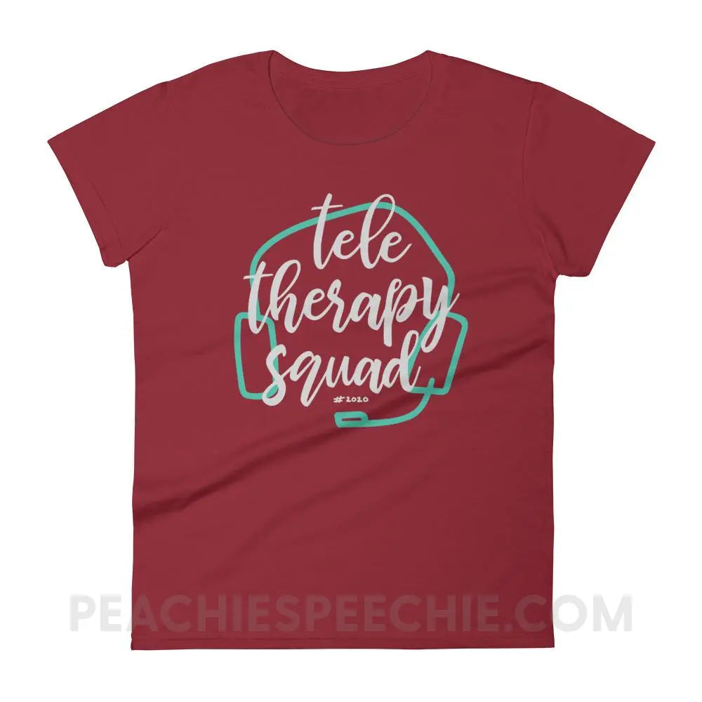 Teletherapy Squad Women’s Trendy Tee - T-Shirts & Tops peachiespeechie.com
