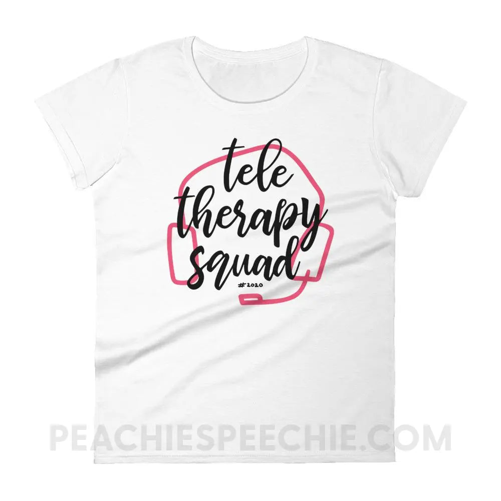 Teletherapy Squad Women’s Trendy Tee - White / S T-Shirts & Tops peachiespeechie.com
