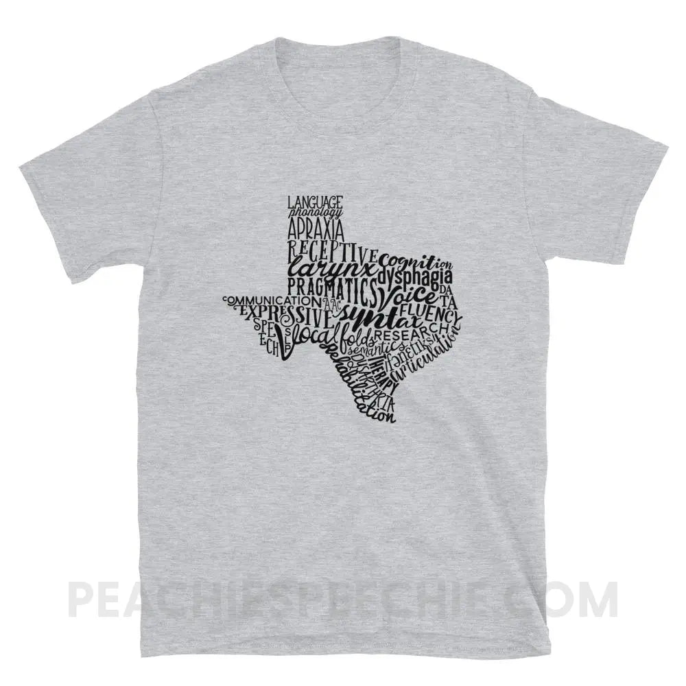 Texas SLP Classic Tee - Sport Grey / S - T-Shirts & Tops peachiespeechie.com