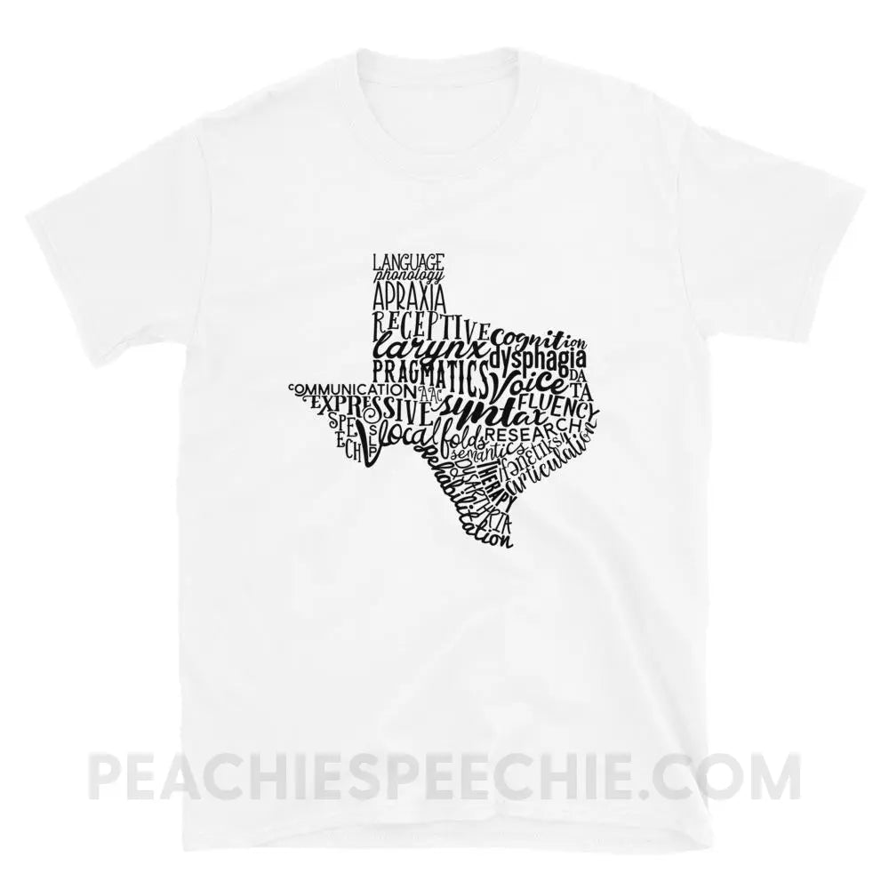 Texas SLP Classic Tee - White / S - T-Shirts & Tops peachiespeechie.com