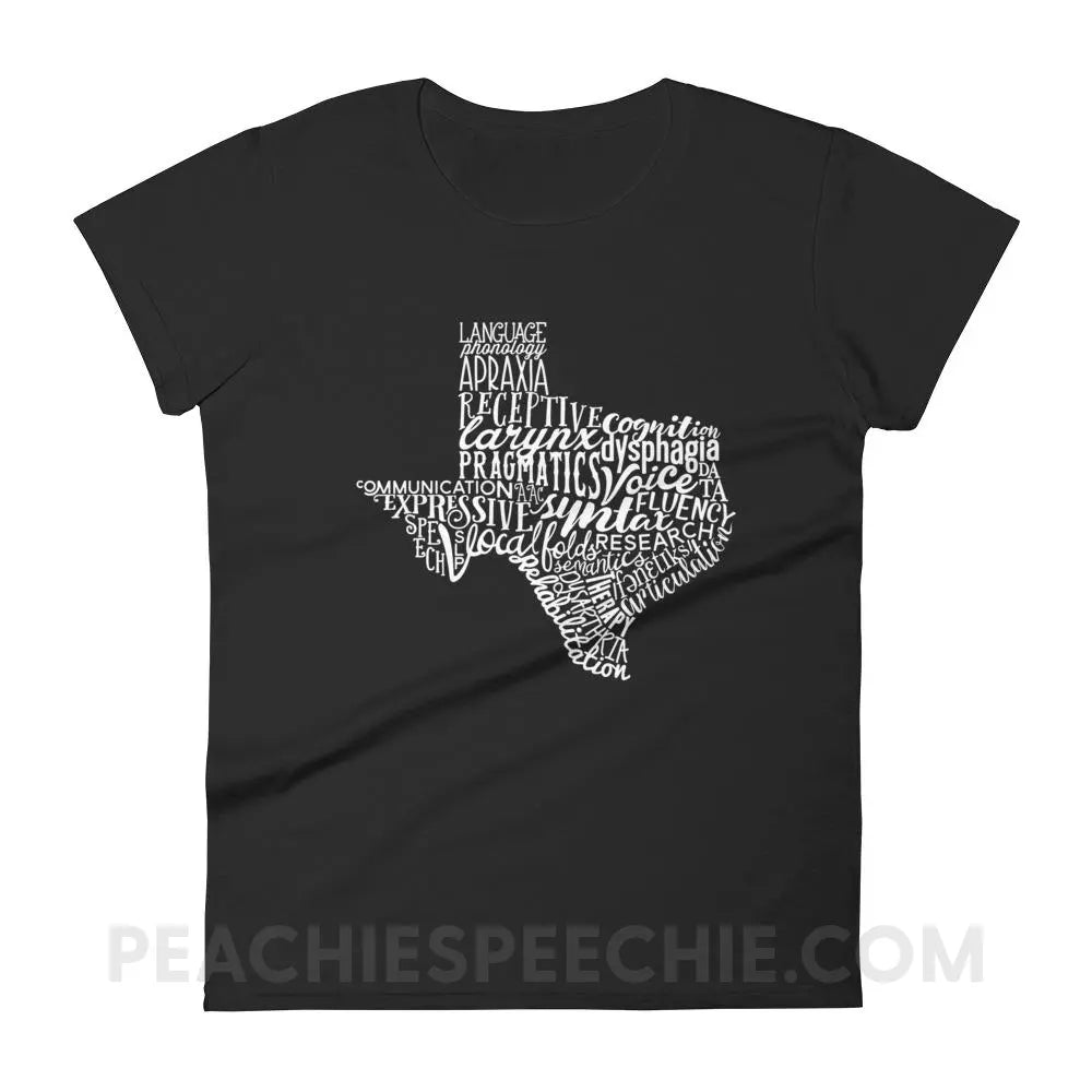 Texas SLP Women’s Trendy Tee - Black / S T-Shirts & Tops peachiespeechie.com