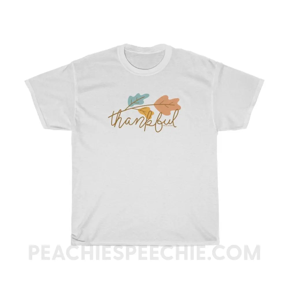 Thankful Classic Tee - White / S - T-Shirts & Tops peachiespeechie.com