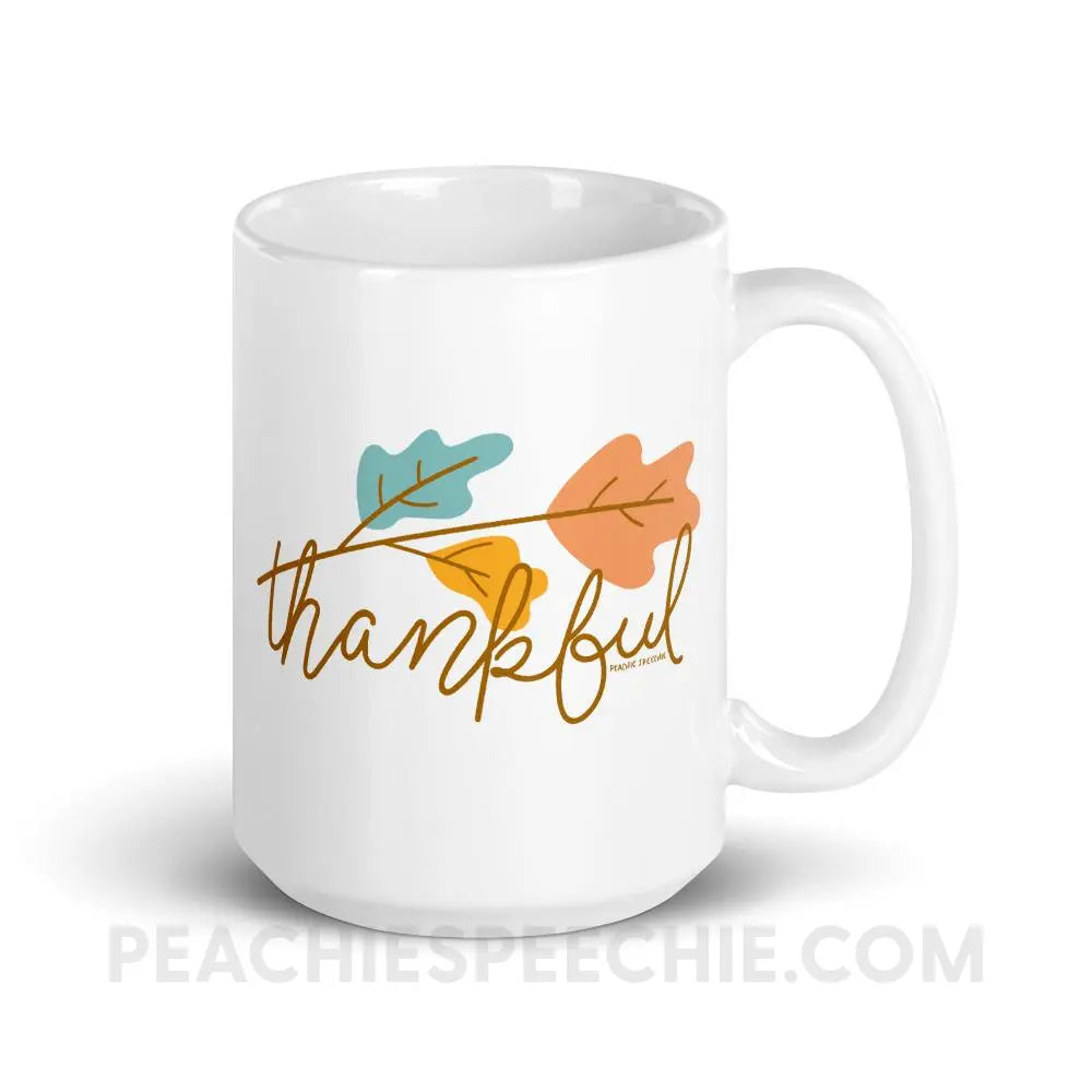 Thankful Coffee Mug - 15oz - Mugs peachiespeechie.com