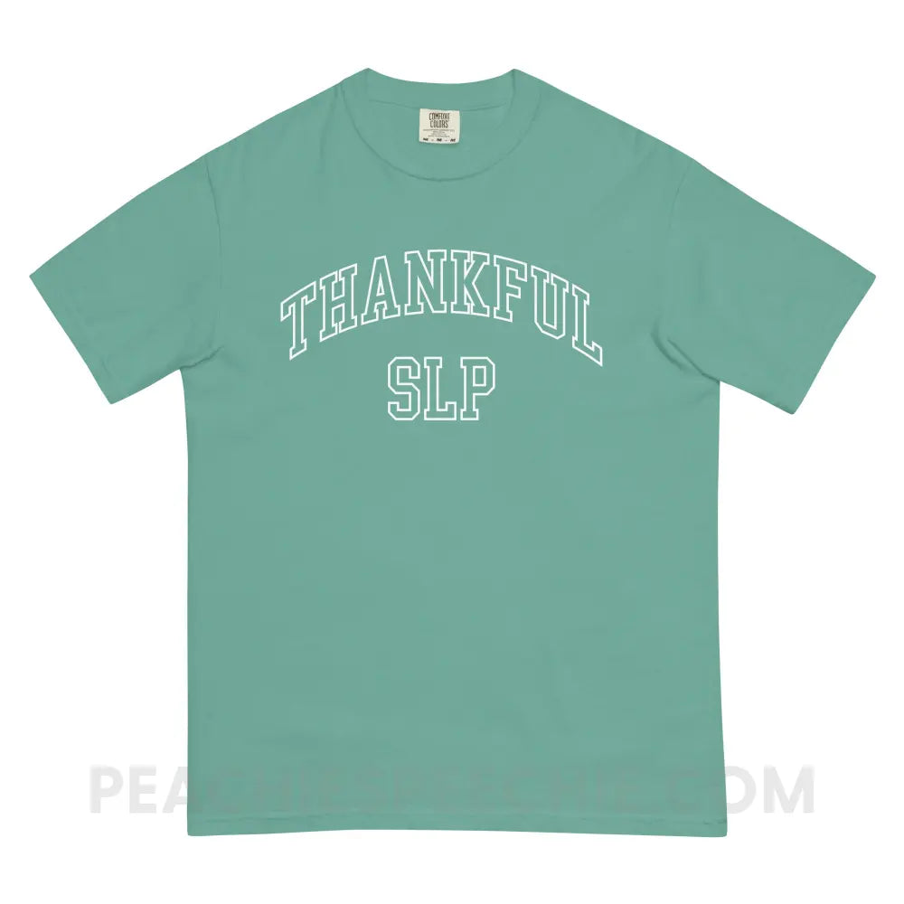 Thankful SLP Comfort Colors Tee - Seafoam / S - peachiespeechie.com