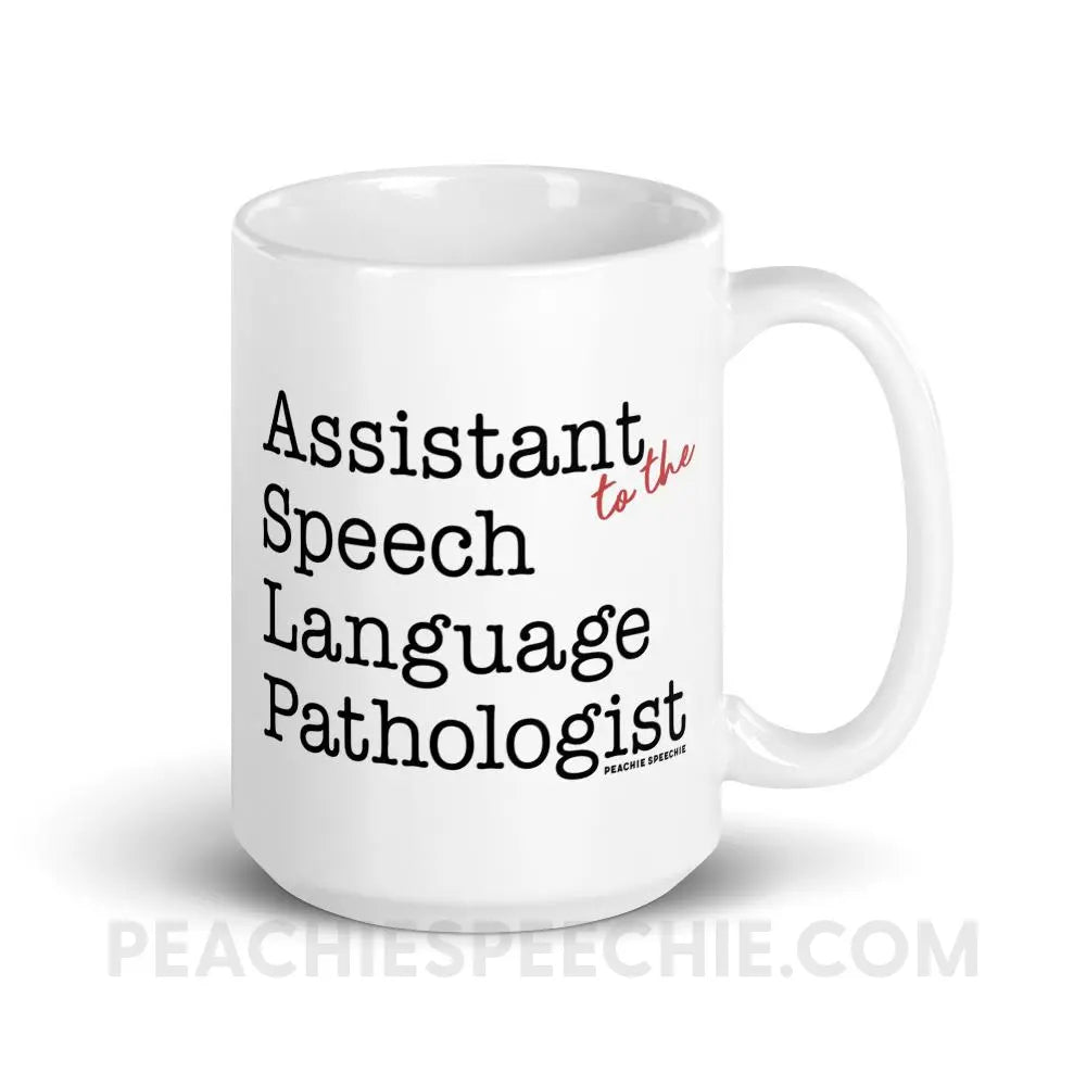 The Office Assistant (to the) Speech Language Pathologist Coffee Mug - 15oz - peachiespeechie.com