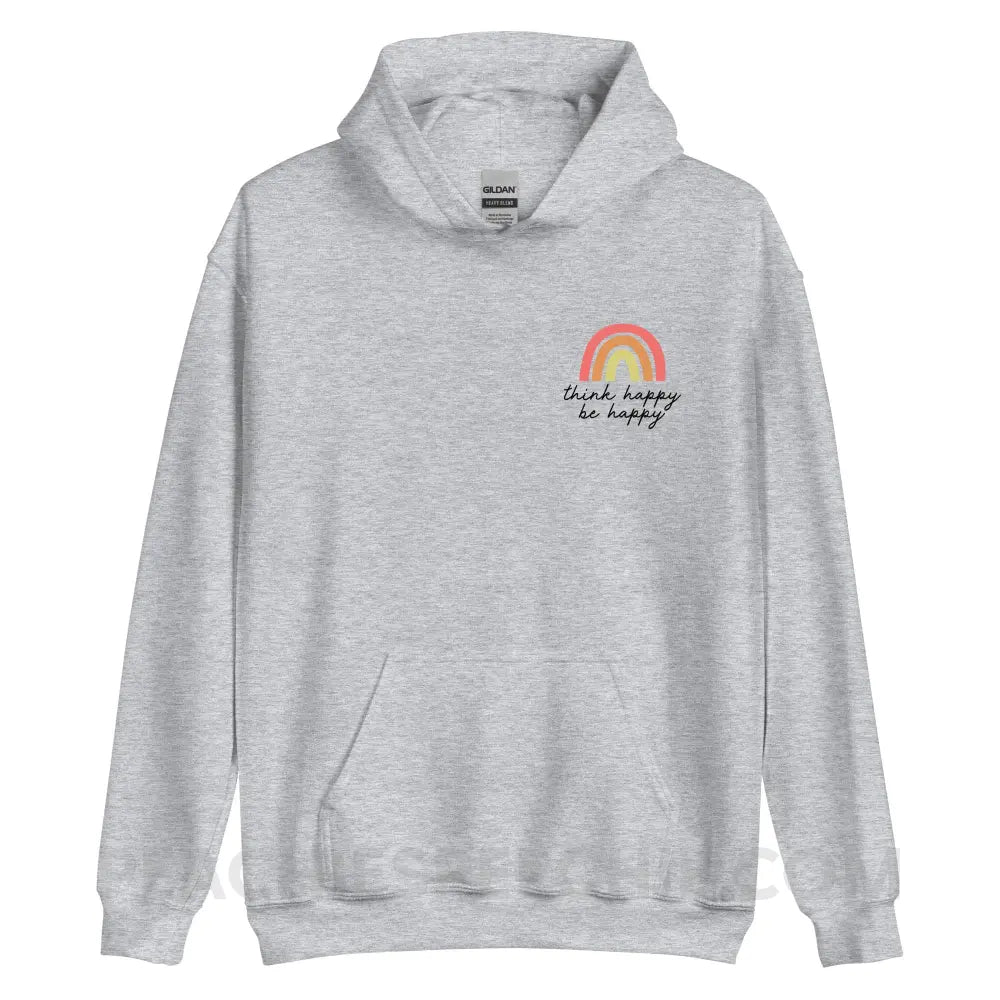 Think Happy Be Classic Sweatshirt - Sport Grey / S - peachiespeechie.com