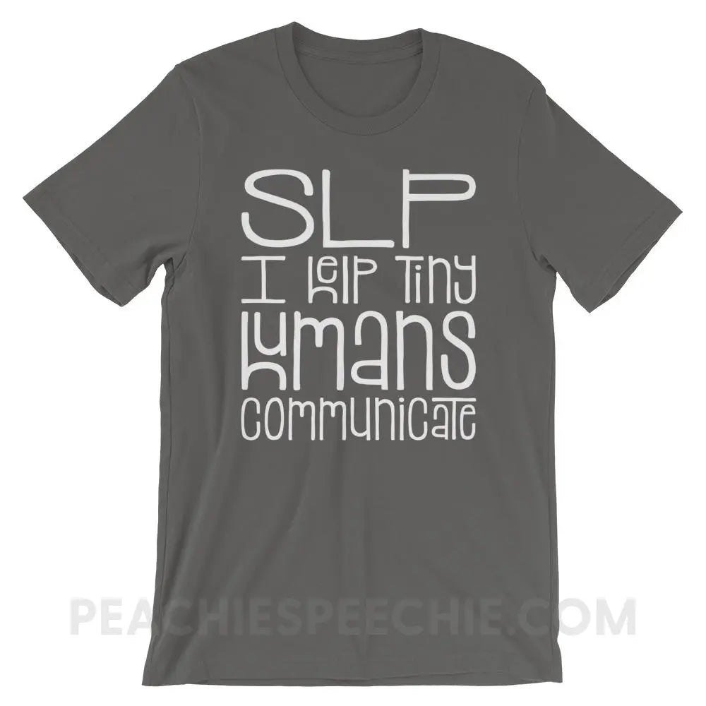 Tiny Humans Premium Soft Tee - Asphalt / S T - Shirts & Tops peachiespeechie.com