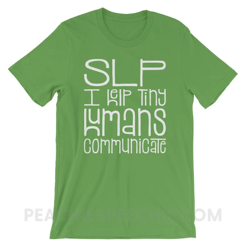 Tiny Humans Premium Soft Tee - Leaf / S T - Shirts & Tops peachiespeechie.com