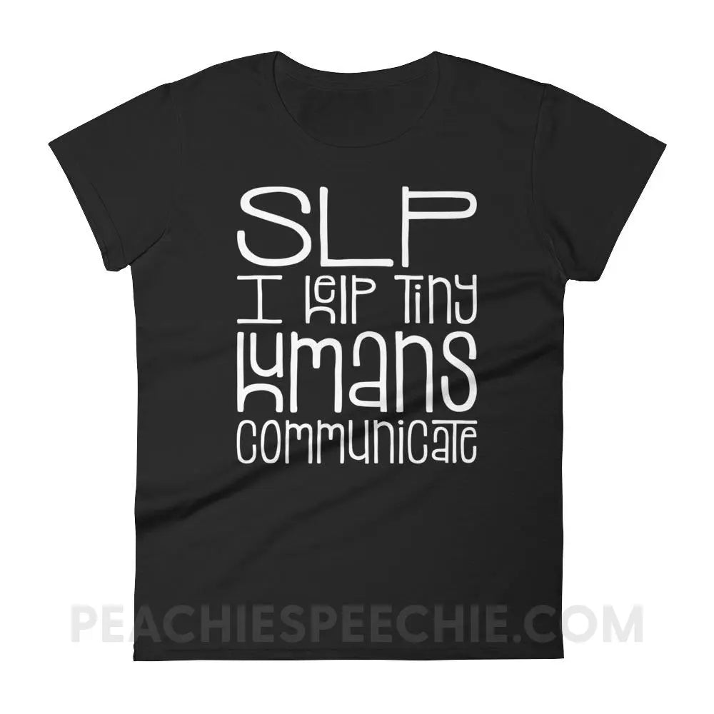 Tiny Humans Women’s Trendy Tee - Black / S T-Shirts & Tops peachiespeechie.com