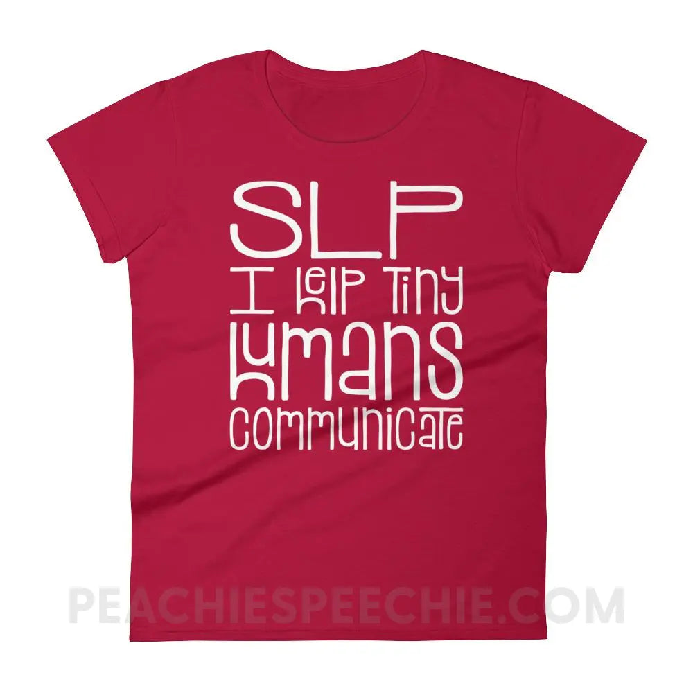 Tiny Humans Women’s Trendy Tee - Red / S T-Shirts & Tops peachiespeechie.com